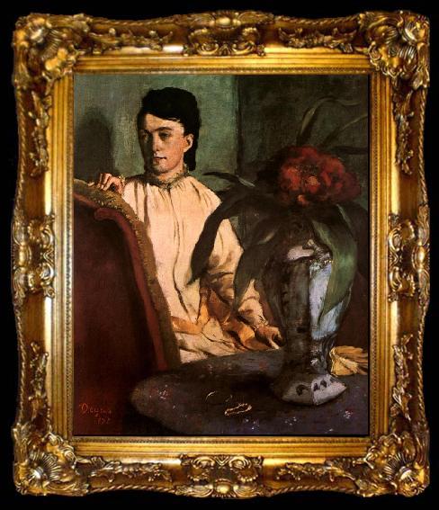 framed  Edgar Degas Seated Woman, ta009-2